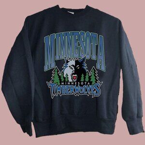 Vintage Style Minnesota Timberwolves Logo Sweatshirt, Basketball Retro Unisex